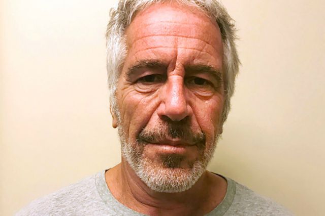 A photograph of Jeffrey Epstein from the New York Sex Offender Registry